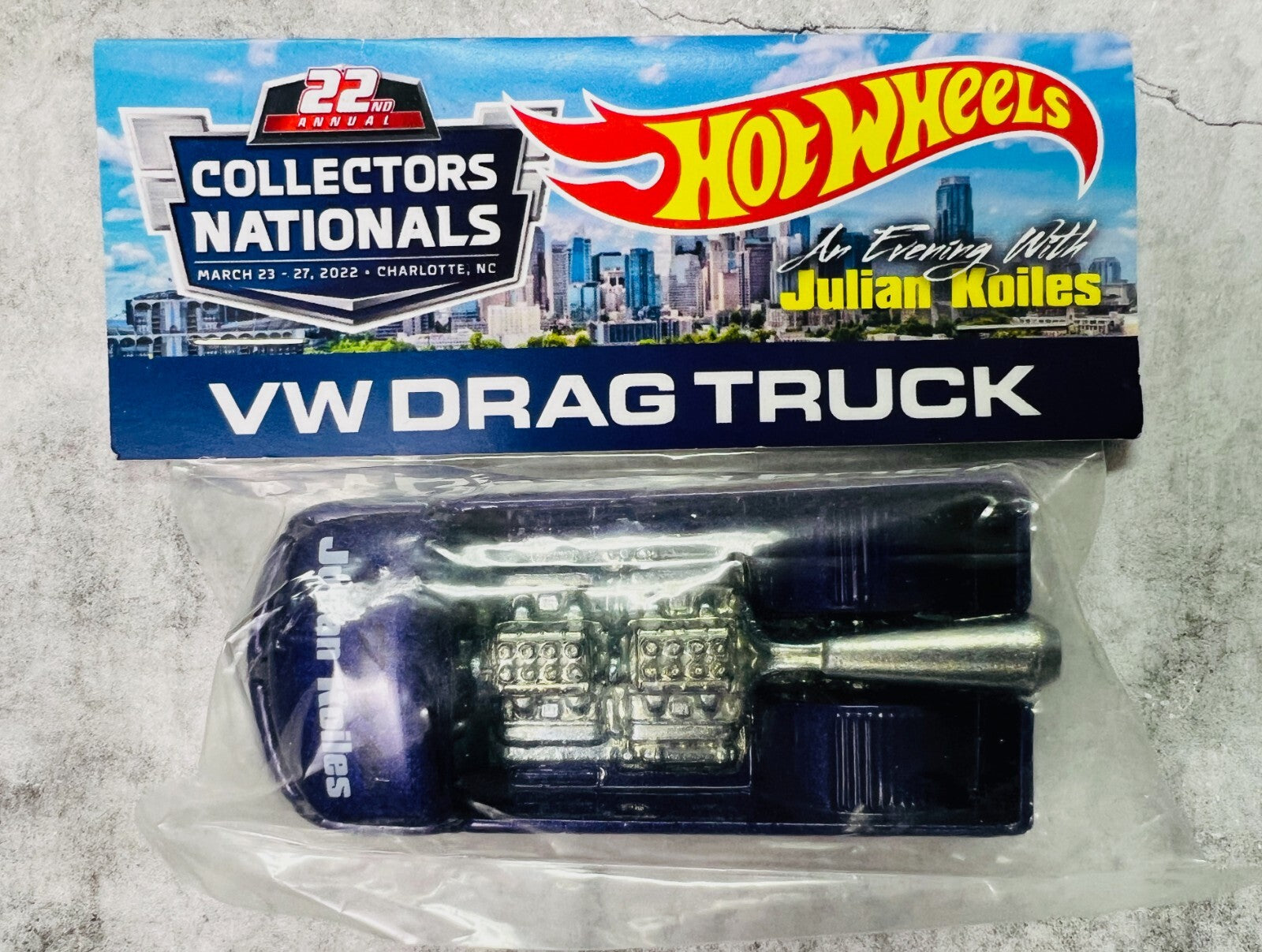 🇩🇪🇩🇪Hot Wheels 22nd Annual Collectors Nationals VW Drag Truck Purple🇩🇪🇩🇪
