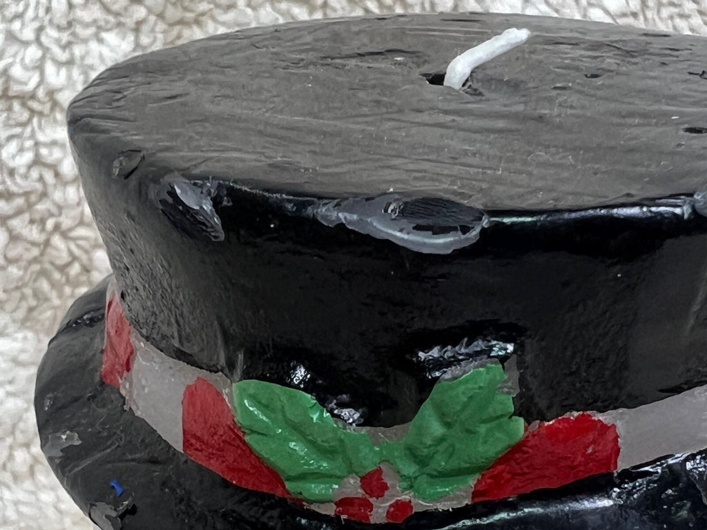 ☃️☃️☃️☃️ Christmas Jolly Snowman Candle Never Lit ☃️☃️☃️☃️