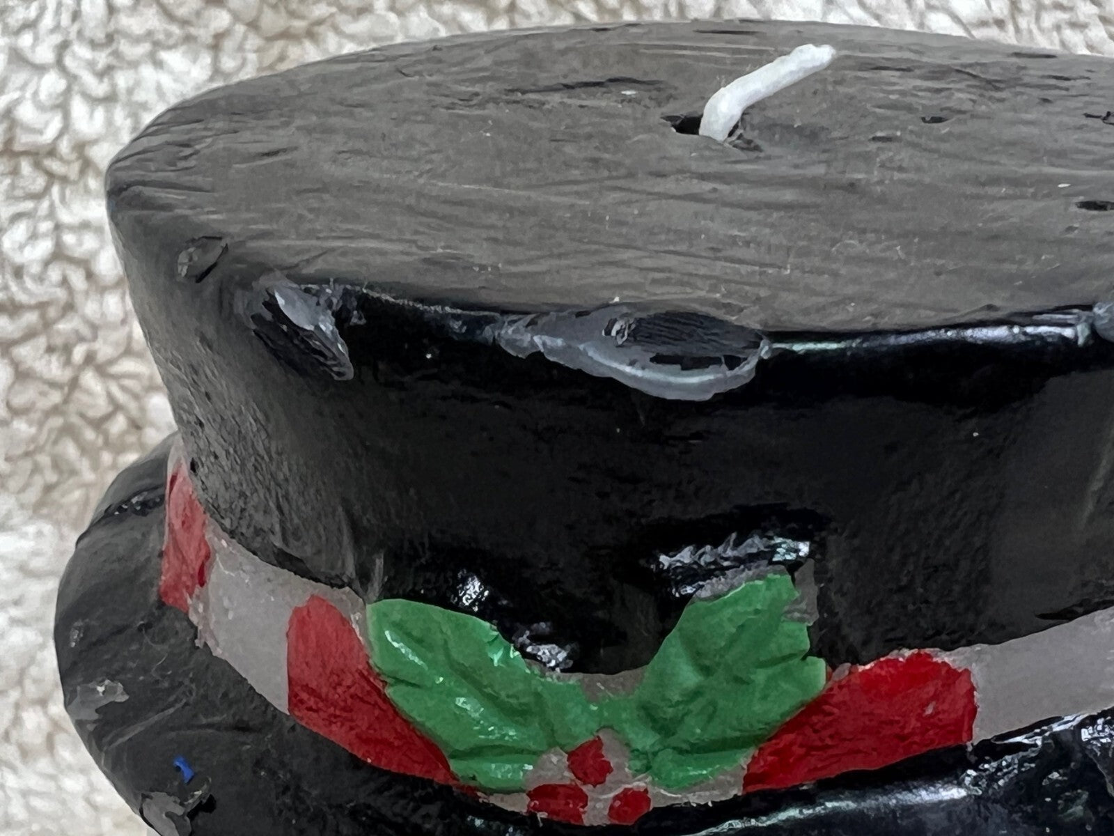 ☃️☃️☃️☃️ Christmas Jolly Snowman Candle Never Lit ☃️☃️☃️☃️