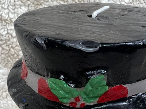 ☃️☃️☃️☃️ Christmas Jolly Snowman Candle Never Lit ☃️☃️☃️☃️