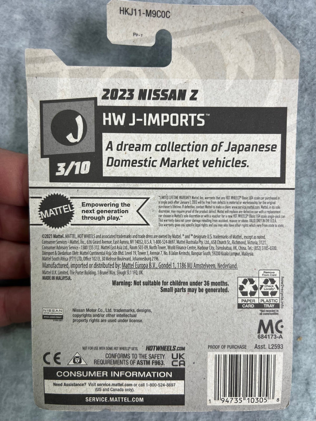 🎌🎌🎌Hot Wheels 2 HW J-Imports 3/10 Blue 2023 Nissan Z H24🎌🎌🎌
