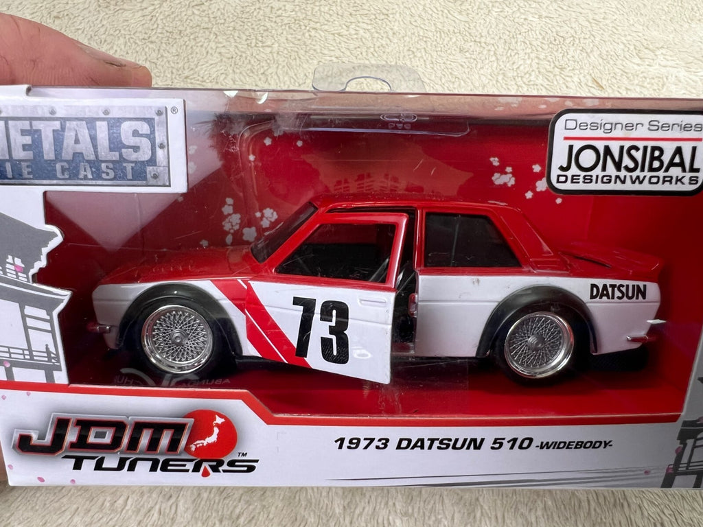🎌🎌Jada Toys Metals JDM Tuners 1973 Datsun 510 Widebody 1:32 Scale HW16🎌🎌