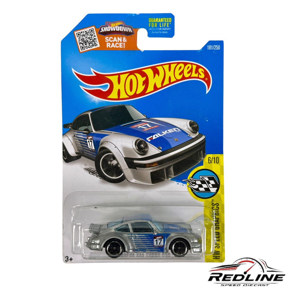 🇩🇪Hot Wheels Porsche 934 Turbo RSR Silver Falken Tire Livery Speed Graphics H6