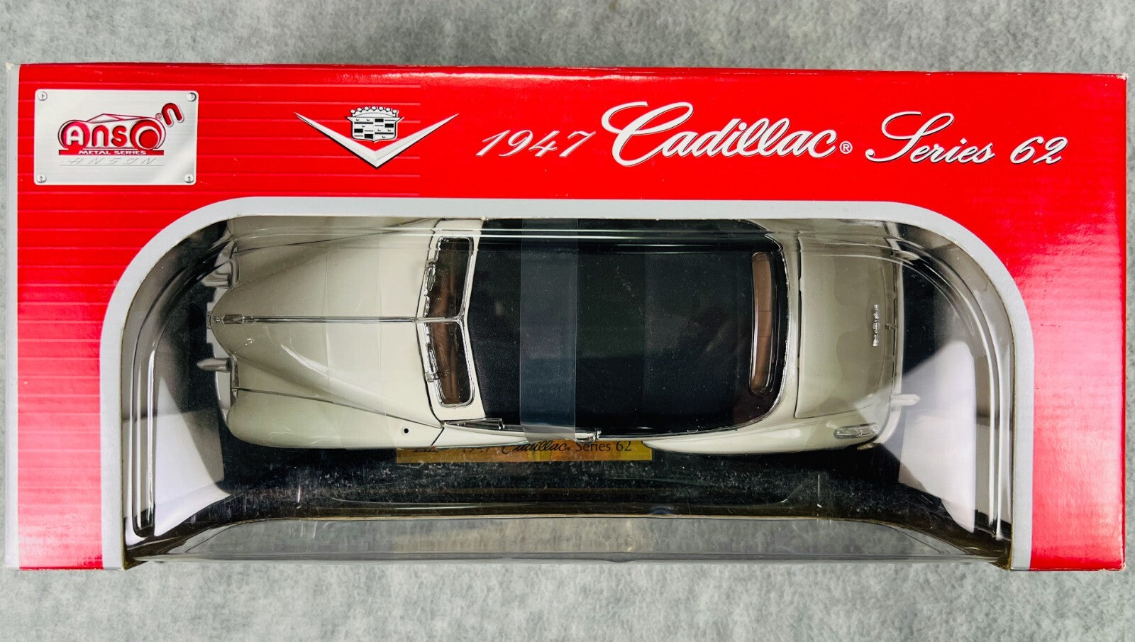 🇺🇸🇺🇸Anson 1947 Cadillac Series 62 Convertible 1:18 Scale White🇺🇸🇺🇸