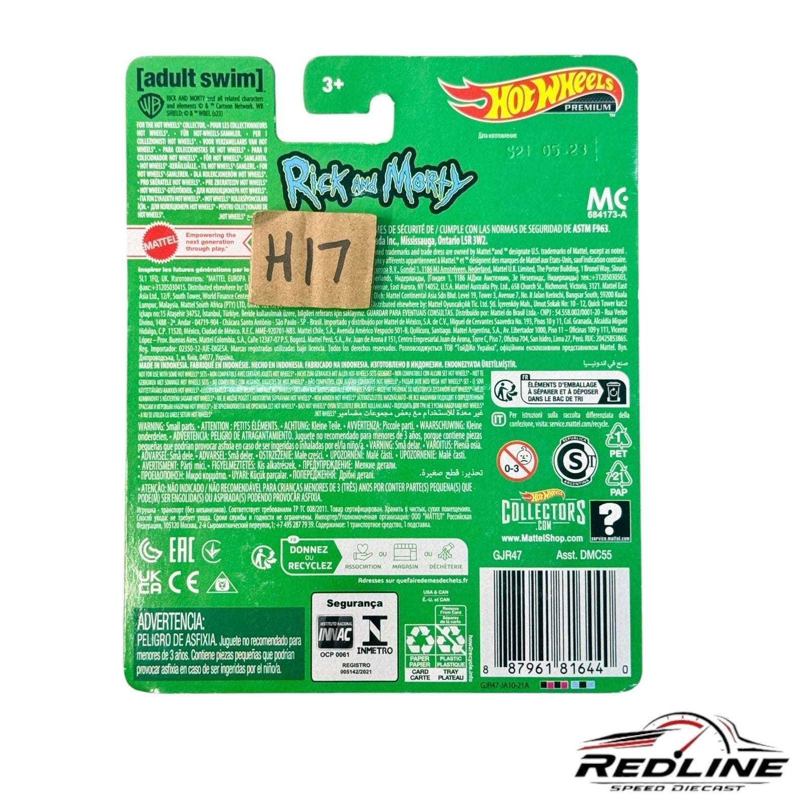 🇺🇸Hot Wheels Premium Pop Culture 'Rick and Morty' Rick's Ship H17🇺🇸