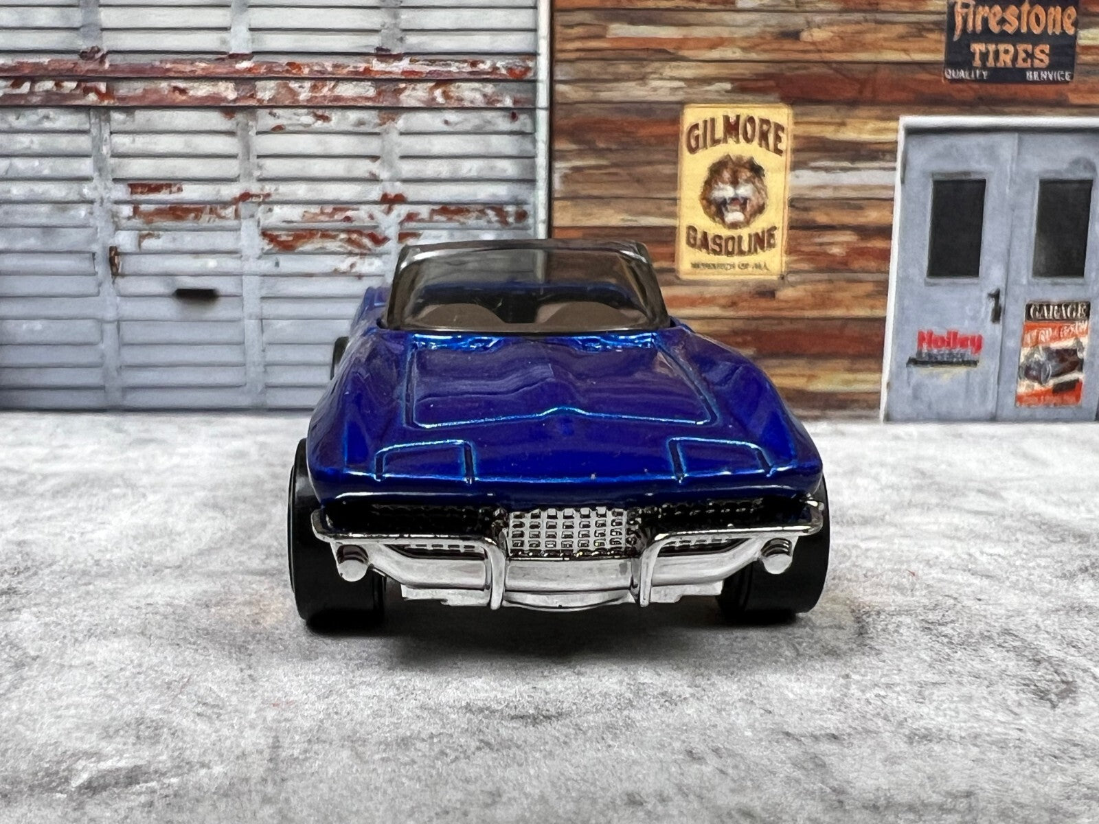 🔥🔥🔥Hot Wheels '65 Corvette Jones Racing #5 1999 Blue C17🔥🔥🔥