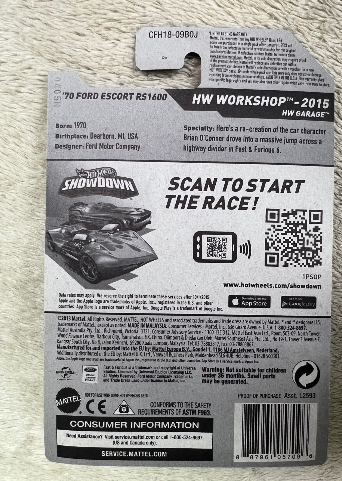 🔥🔥🔥🔥Hot Wheels Fast & Furious '70 Ford Escort RS1600 HW Workshop HW12🔥🔥🔥
