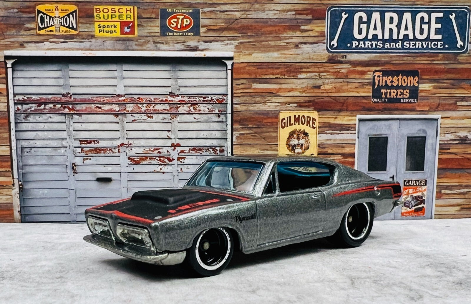 🇺🇸🇺🇸🇺🇸Hot Wheels Plymouth HEMI Cuda Chase Real Riders C4🇺🇸🇺🇸🇺🇸