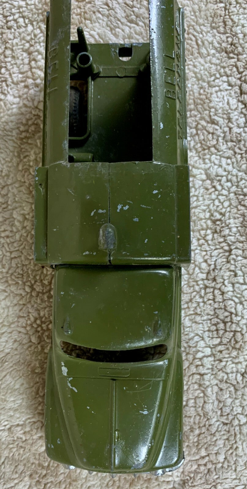 *********Hubley Kiddie Toy #478 Bell Telephone Truck Army Green - 1950s*********