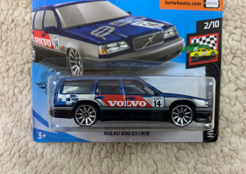 *Hot Wheels VOLVO 850 ESTATE Blue 2020 HW Race Day 2/10 57/250 SHORT CARD HW05*