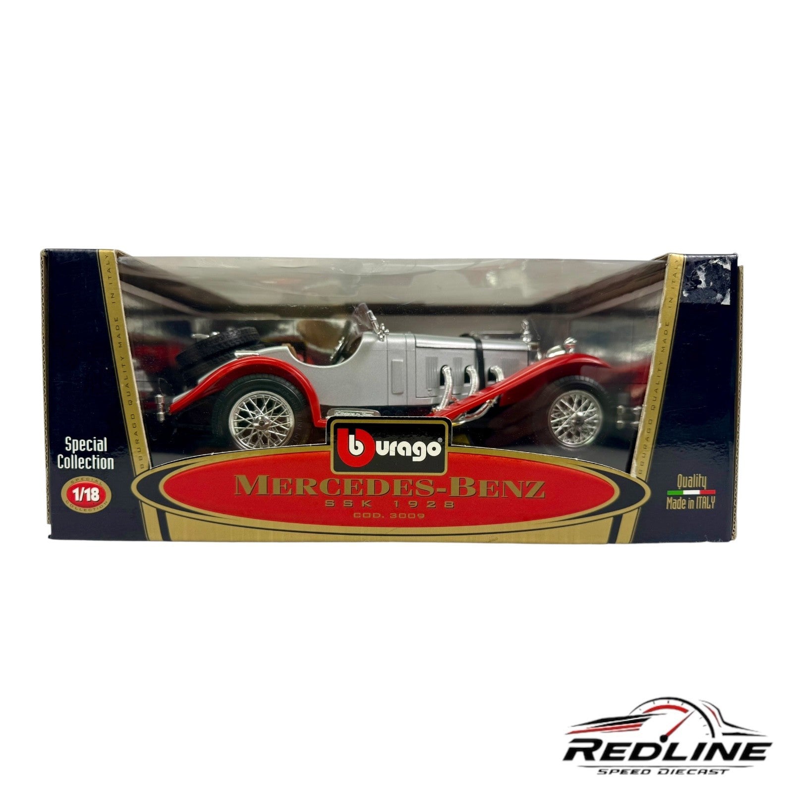 🇩🇪🇩🇪Burago 1 Special Collection 1928 Mercedes Benz SSK Convertible🇩🇪🇩🇪