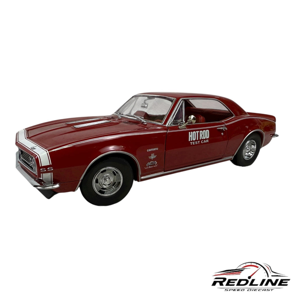 🇺🇸 Exact Detail  1967 Chevy Camaro SS Red 67 Hot Rod Magazine Test Car 1:18 C3