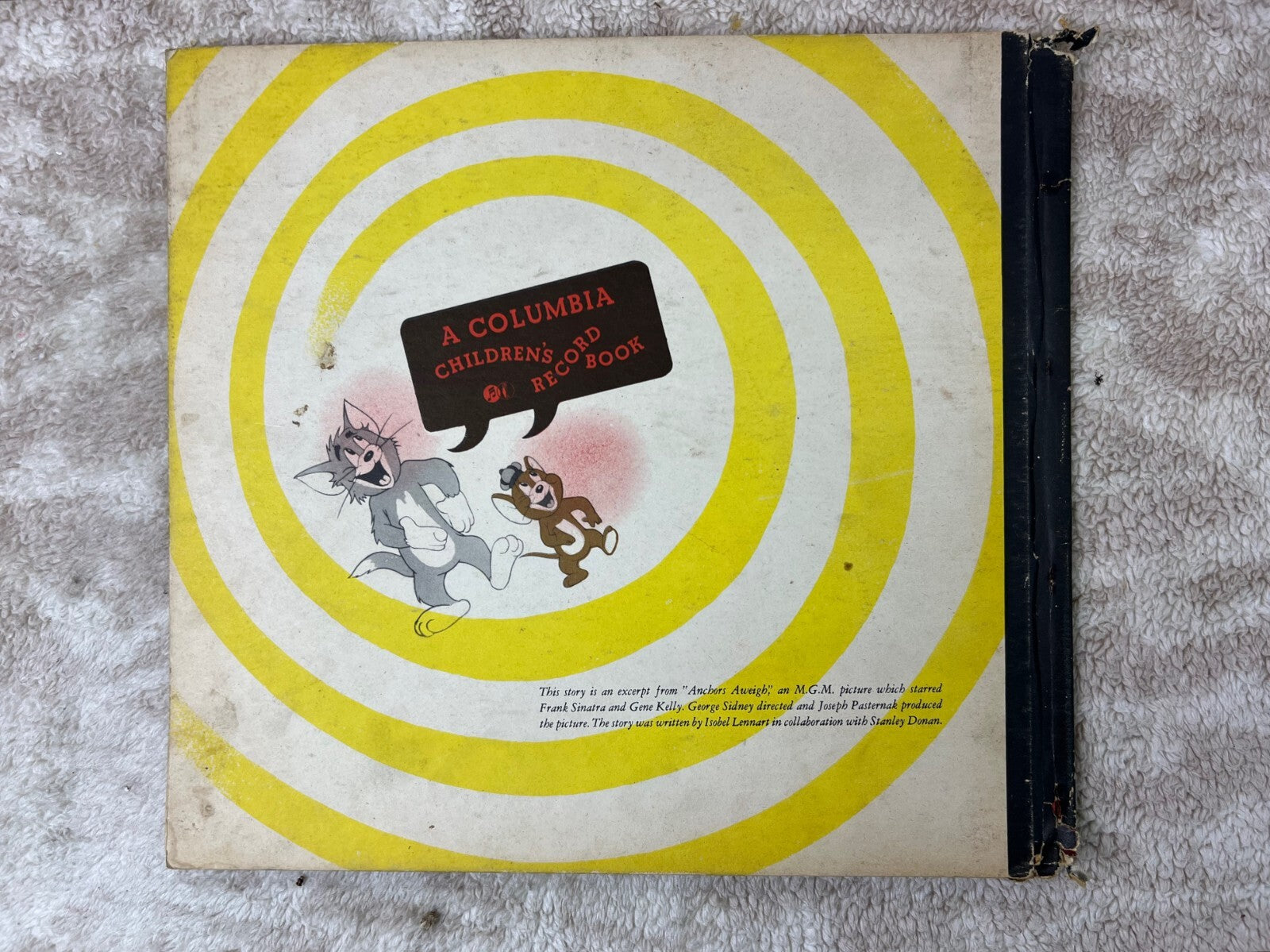 VINTAGE 1945~Columbia Records Gene Kelly THE KING WHO COULDNT DANCE 78rpm +Book