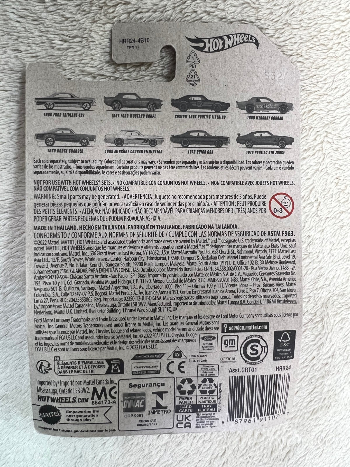 🔥🔥🔥Hot Wheels HW Vintage American Muscle Blue 1968 Mercury Cougar HW13🔥🔥🔥