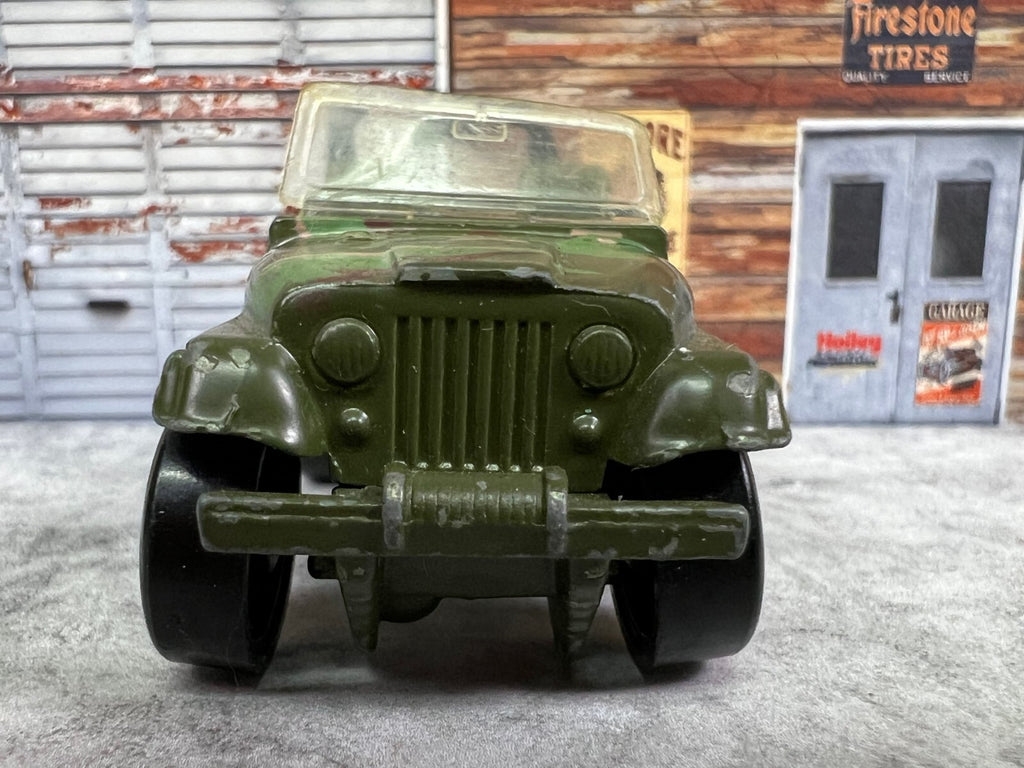 🪖🪖🪖Vintage 1980s  Hot Wheels Mattel 1981 Jeep Camo Military C3🪖🪖🪖