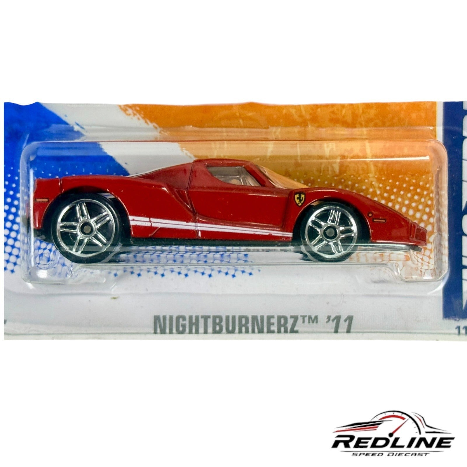 🇮🇹Hot Wheels Enzo Ferrari Night Burners 2011 Green Lantern Variant H30🇮🇹