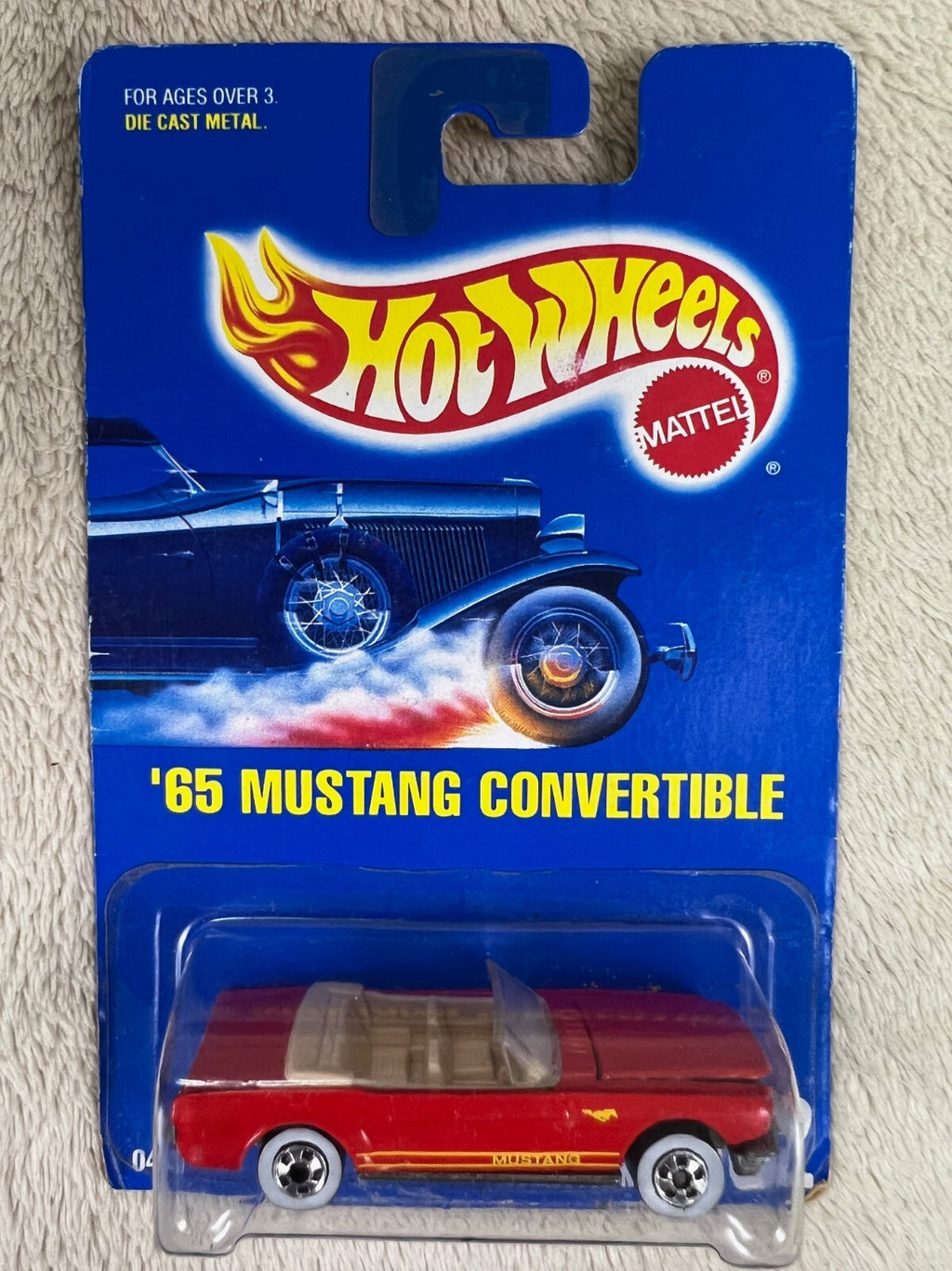 🇺🇸🇺🇸Mattel Hot Wheels '65 Mustang Convertible #162 Blue Card HW13🇺🇸🇺🇸