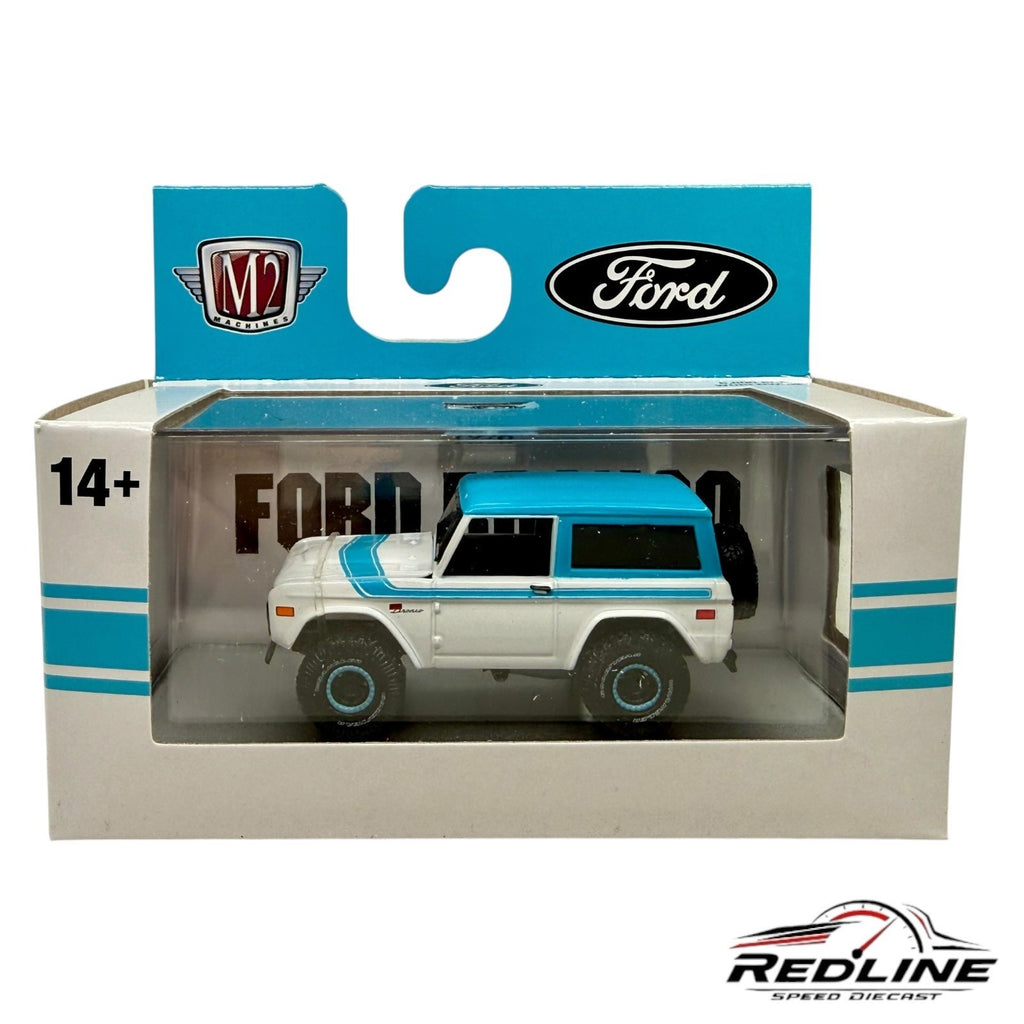 M2 Machines Auto-Thentics 1976 Ford Bronco R106 Blue H26