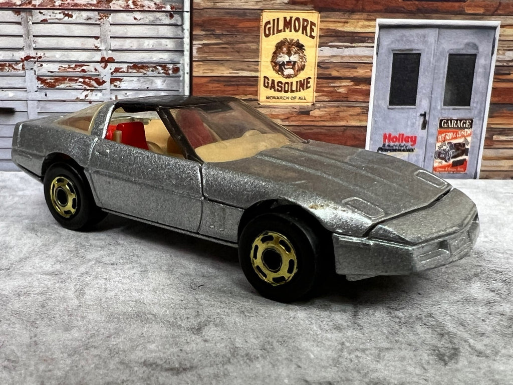🔥Hot Wheels 80's Corvette The Hot Ones Series  Hong Kong 1982 Gray MINT C15🔥