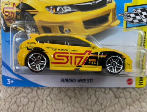 ******Hot Wheels Subaru WRX STI YELLOW 1/64 #68/250 HW Speed Graphics HW05******