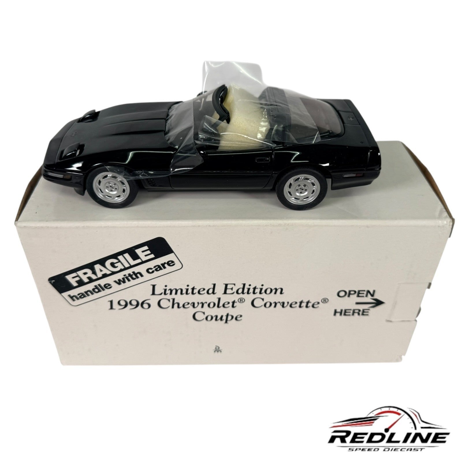 🇺🇸Danbury Mint 1996 Chevy Corvette Coupe Limited Edition Black  1:24🇺🇸
