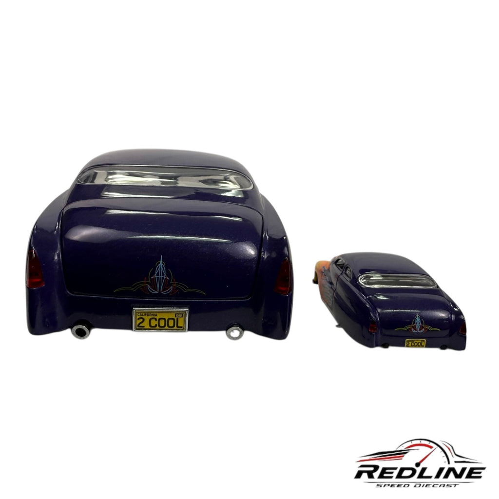 🔥🔥Hot Wheels Legends '49 Merc Purple Yellow Flames 1:24/1:64 Set A1🔥🔥