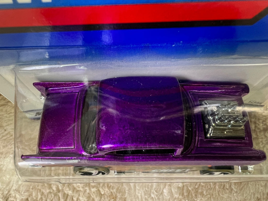 🔥🔥🔥🔥🇺🇸Hot Wheels '57 Chevy Purple #787 Blue Card 1997 HW18🇺🇸🔥🔥🔥🔥