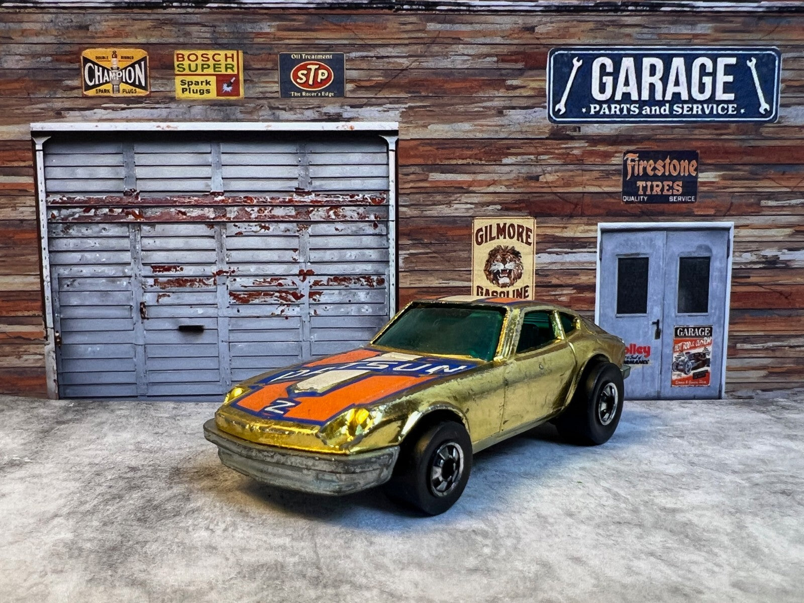 🔥🔥Hot Wheels Blackwall 1976 Datsun Z Whiz Golden Machines C5🔥🔥🔥