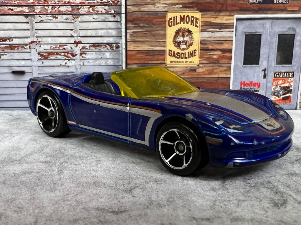 🔥🔥🔥HOT WHEELS Corvette C6 Convertible Blue Car Faster Than Ever C10🔥🔥🔥