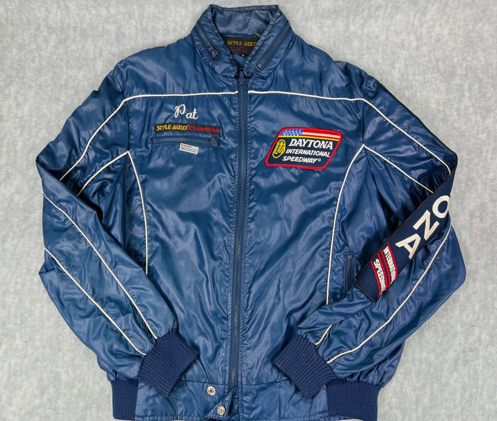 🏁🏁Vintage Daytona International Speedway Windbreaker Nylon Jacket Medium🏁🏁