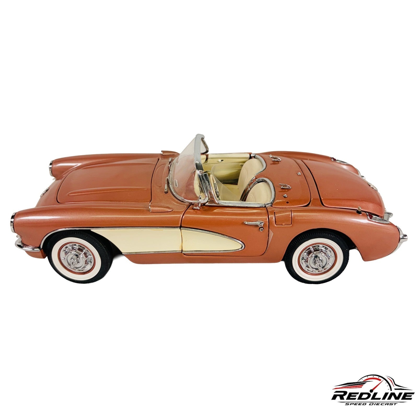 🇺🇸Danbury Mint 1:24 Chip Miller 1957 Corvette Aztec Copper w/Box C2🇺🇸