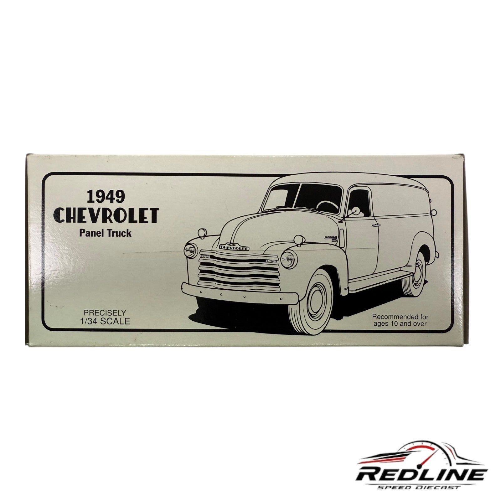 🔥First Gear 1949 Chevy Panel Truck PEACH STATE MOTOSPORTS 1:34 C2🔥