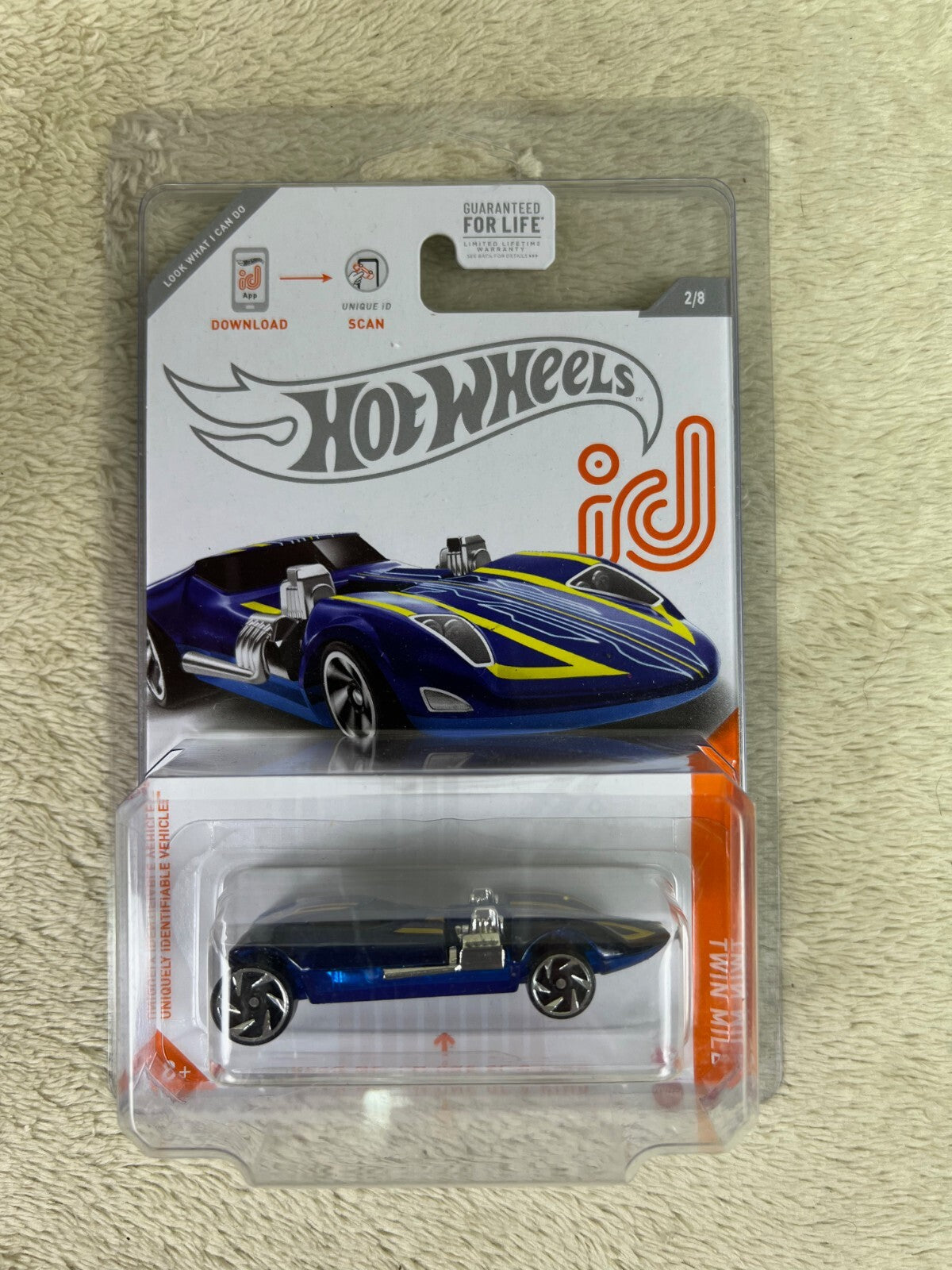 🔥Hot Wheels ID TWIN MILL CHASE 1:64 Scale Spectraflame Blue Die-cast Car HW15🔥