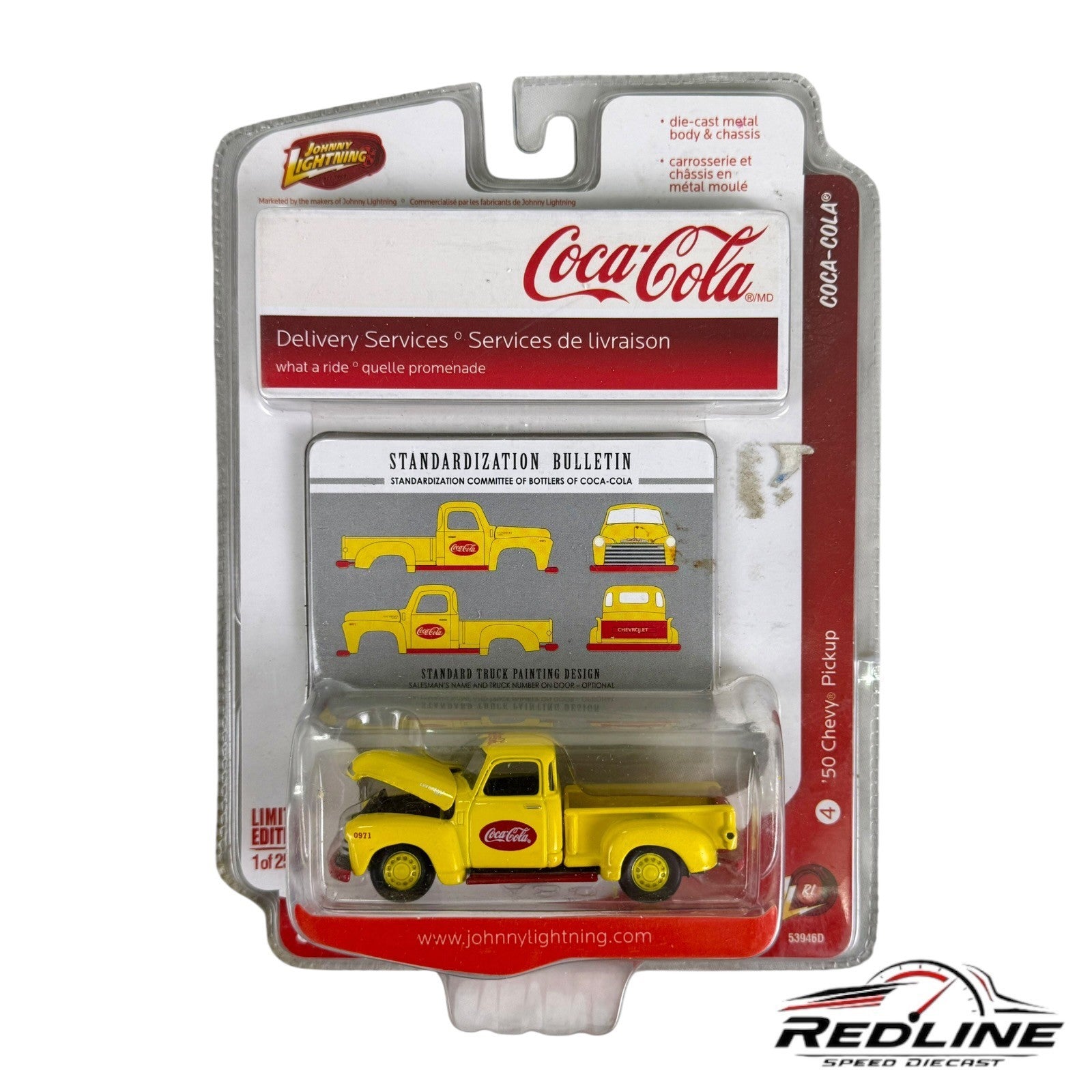 🇺🇸Johnny Lightning COCA COLA Delivery Services 1950 CHEVY PICKUP H26🇺🇸