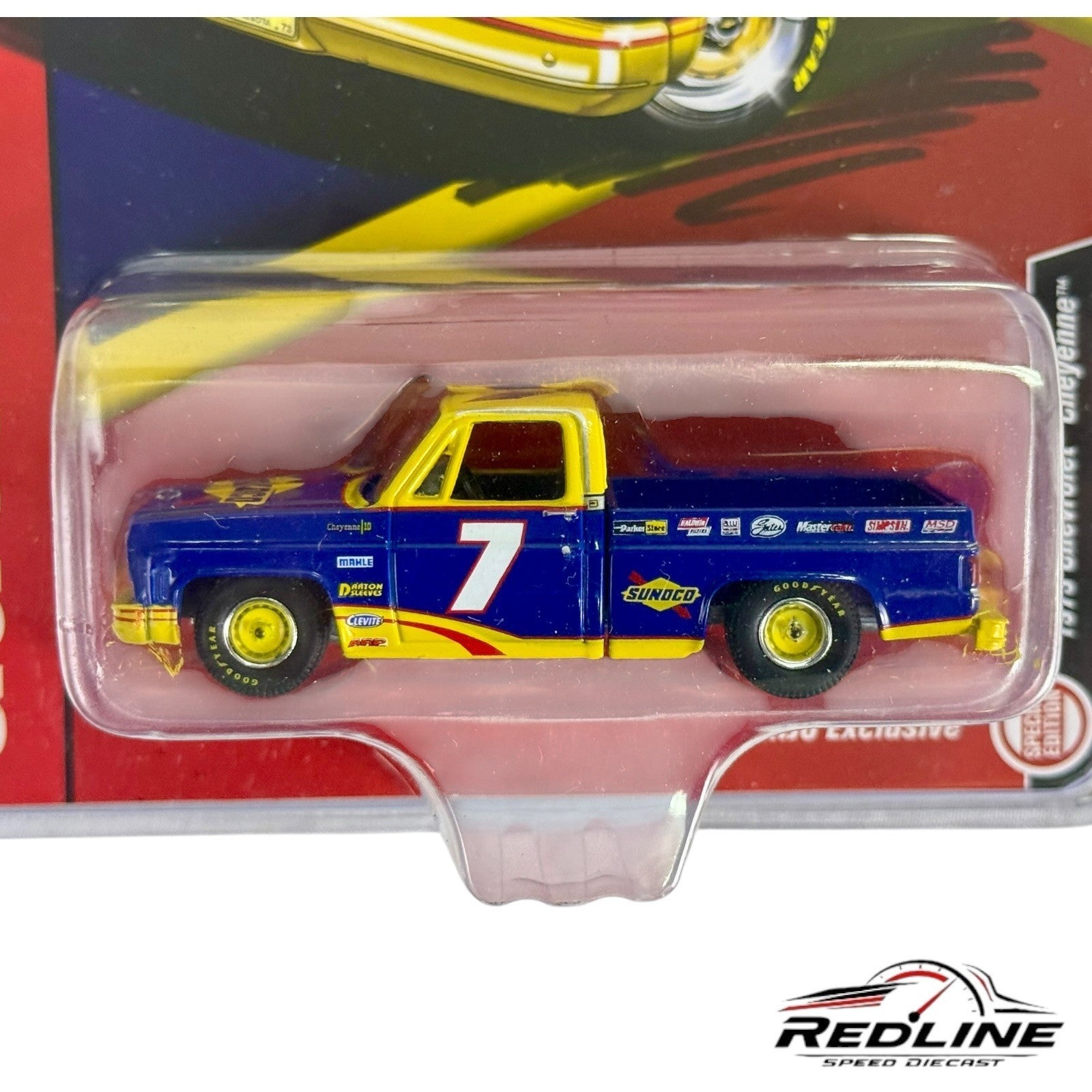 🇺🇸Auto World MiJo 1973 Chevrolet Cheyenne Sunoco Racing H33🇺🇸