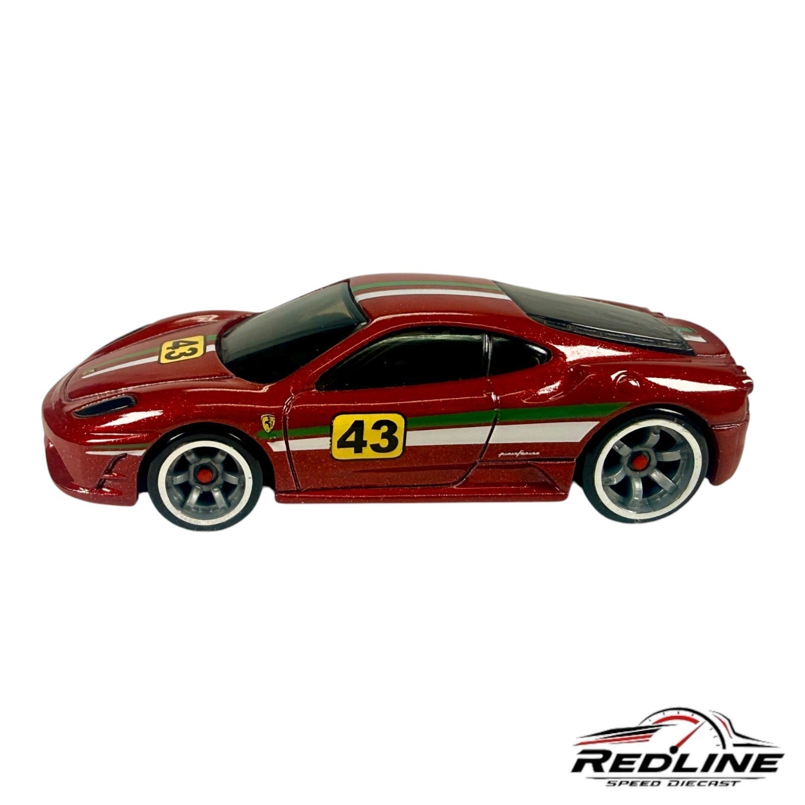 🇮🇹Hot Wheels Ferrari Racer Maroon F430 Scuderia #43 LOOSE C13🇮🇹