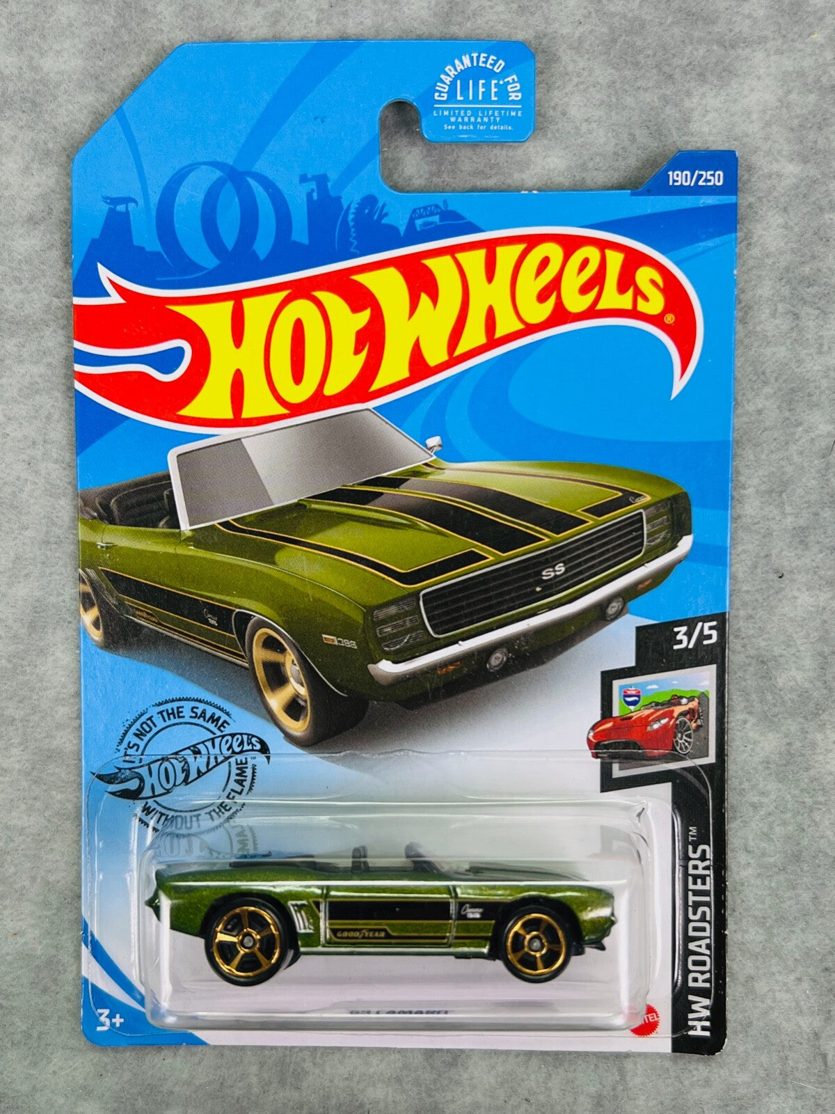 🔥🔥🔥HOT WHEELS 2020 '69 CAMARO CONVERTIBLE HW ROADSTERS H25🔥🔥🔥