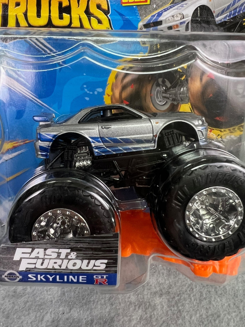 🔥🔥🔥Hot Wheels Monster Trucks Fast & Furious Nissan Skyline GT-R HW14🔥🔥🔥