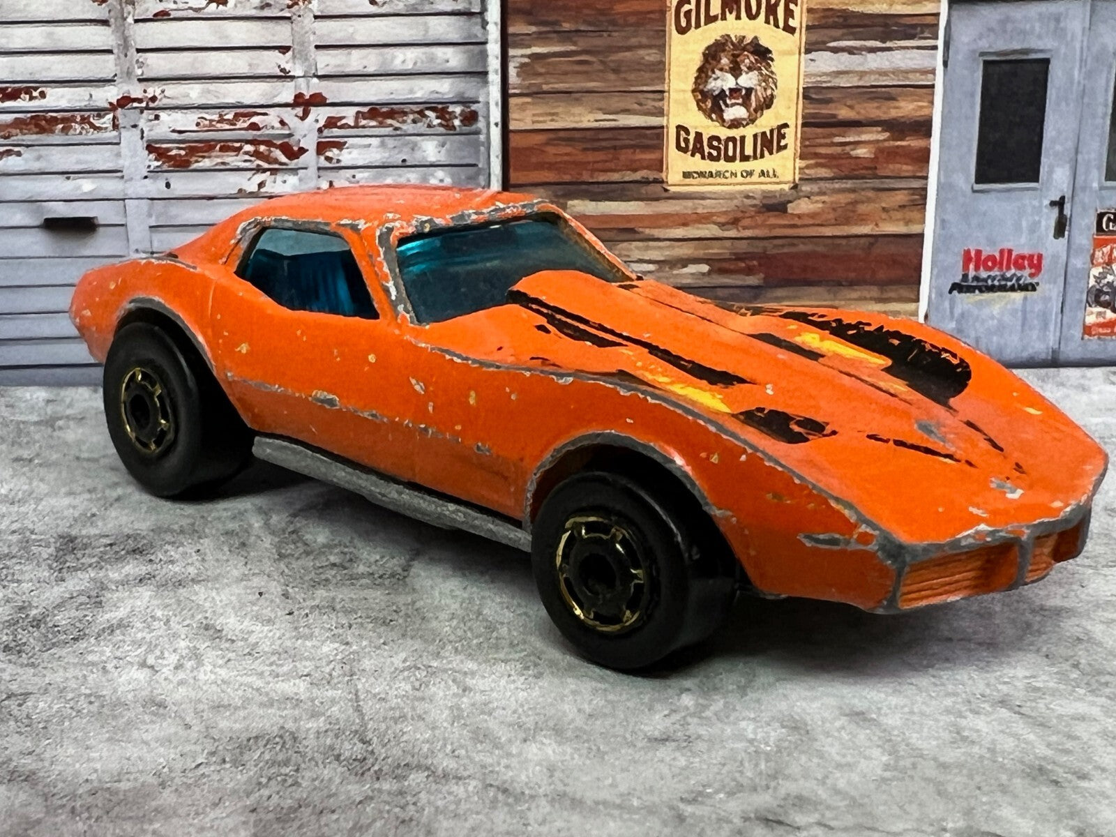 🔥🔥🔥Hot Wheels 1975 Flying Colors Corvette Stingray Orange Hong Kong C3🔥🔥🔥