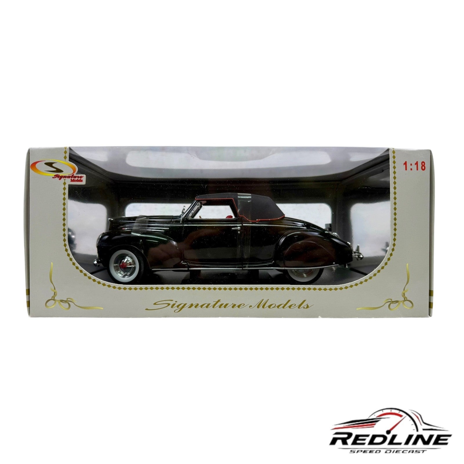 🇺🇸Signature Models 1939 Lincoln Zephyr BLACK 1:18 C1🇺🇸