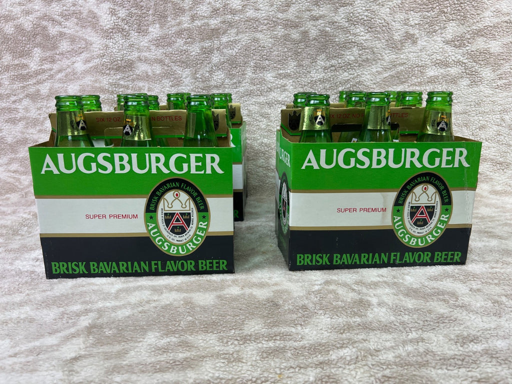 🍺🍺🍺Vintage  Augsburger  Beer Bottles 24 w/Box Pack EMPTY🍺🍺🍺