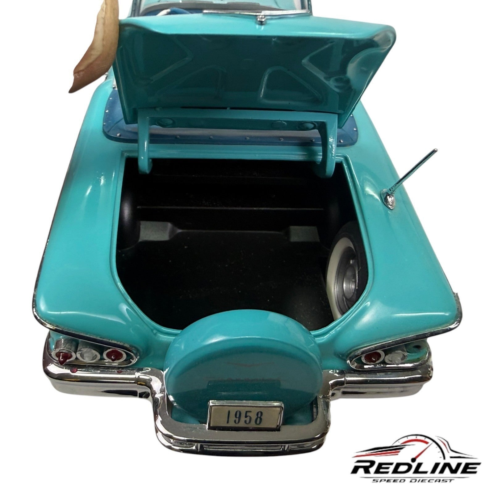 🇺🇸Danbury Mint 1958 CHEVROLET IMPALA Turquoise 1:24🇺🇸