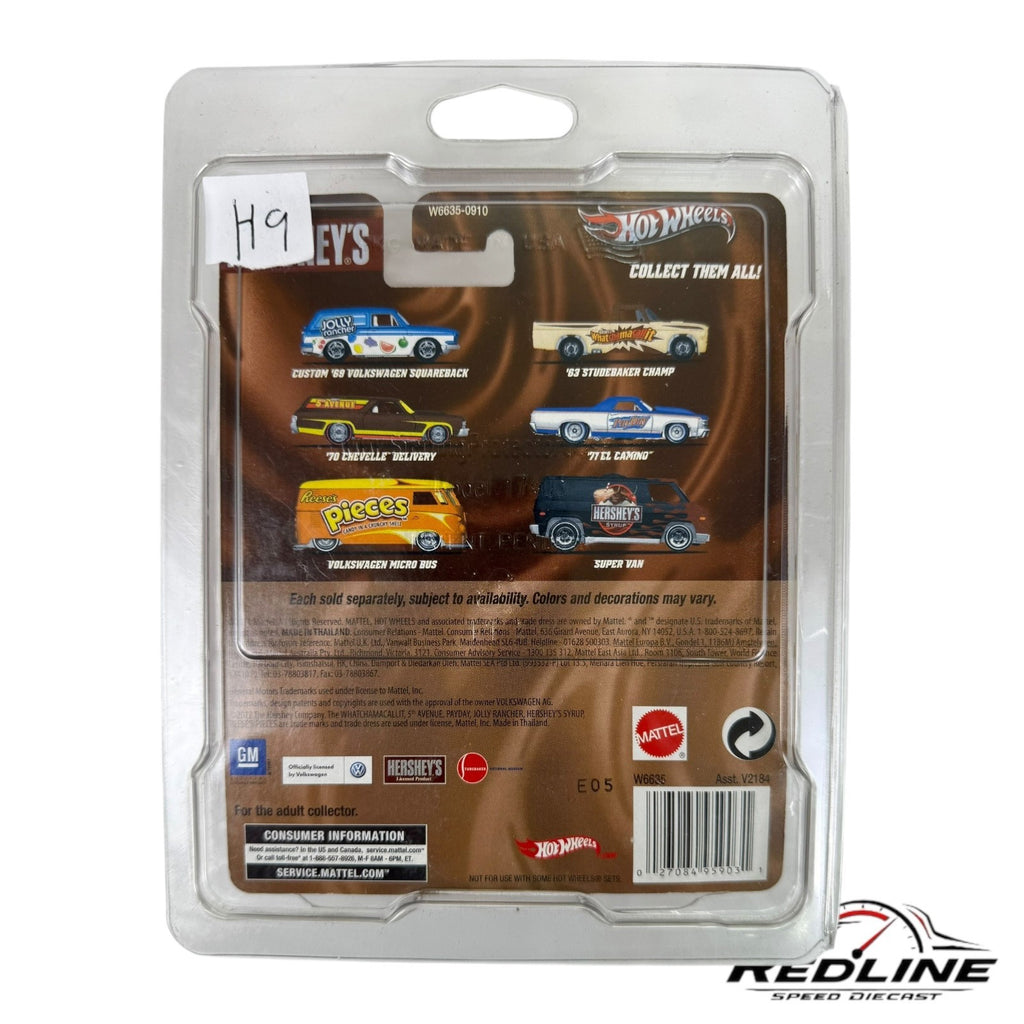 🔥🔥Hotwheels Real Riders Hershey’s Reese’s Pieces VW Micro Bus H9🔥🔥