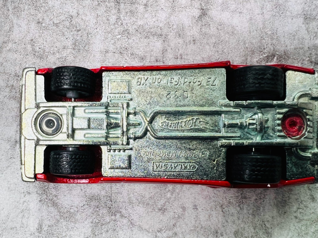 🇺🇸🇺🇸Hot Wheels Garage '73 Ford Falcon XB Metal Real Riders Red C4🇺🇸🇺🇸