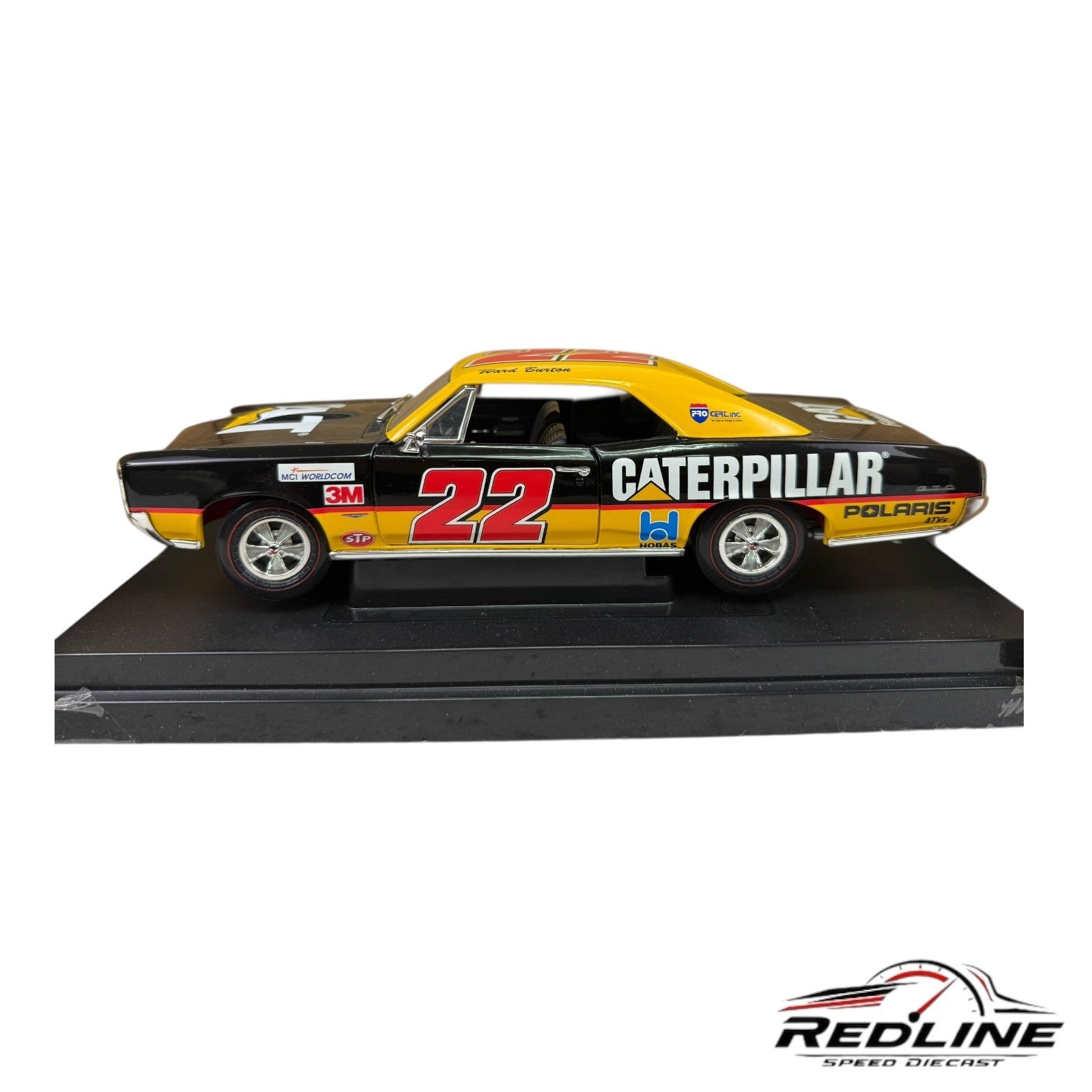 🇺🇸Ertl Proshop Customs 1966 Pontiac GTO CAT Ward Burton 1:18 B3🇺🇸