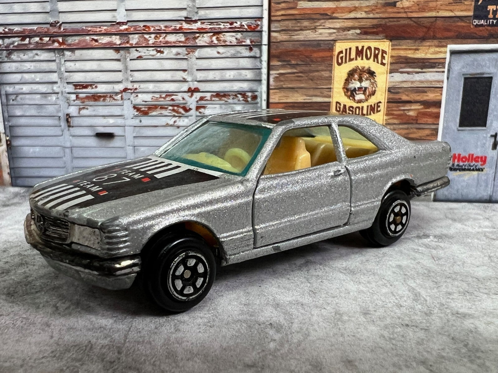 🇩🇪🇩🇪Vintage Yatming, No.1087, 1980's Silver Mercedes Benz 500 C3🇩🇪🇩🇪