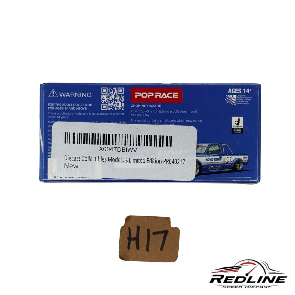 🎌🎌Pop Race Pandem Datsun 620 Truck Blue H17🎌🎌