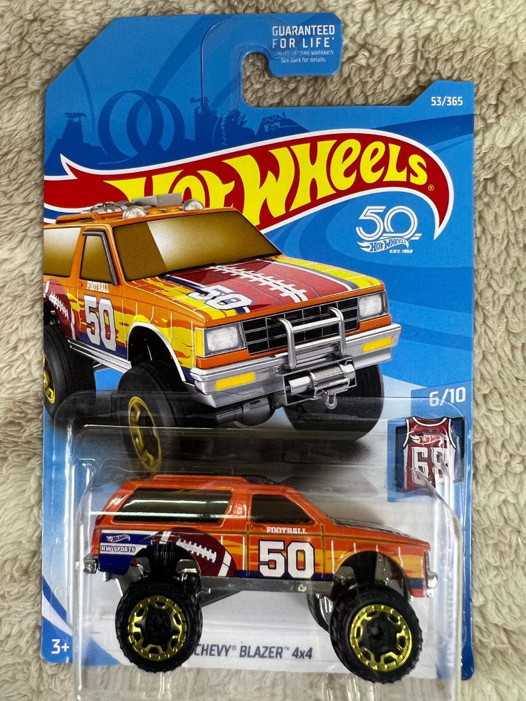 🏈🏈🏈🏈Hot Wheels  Kmart Exclusive 6/10 HW Sports Chevy Blazer 4X4 HW19🏈🏈🏈🏈