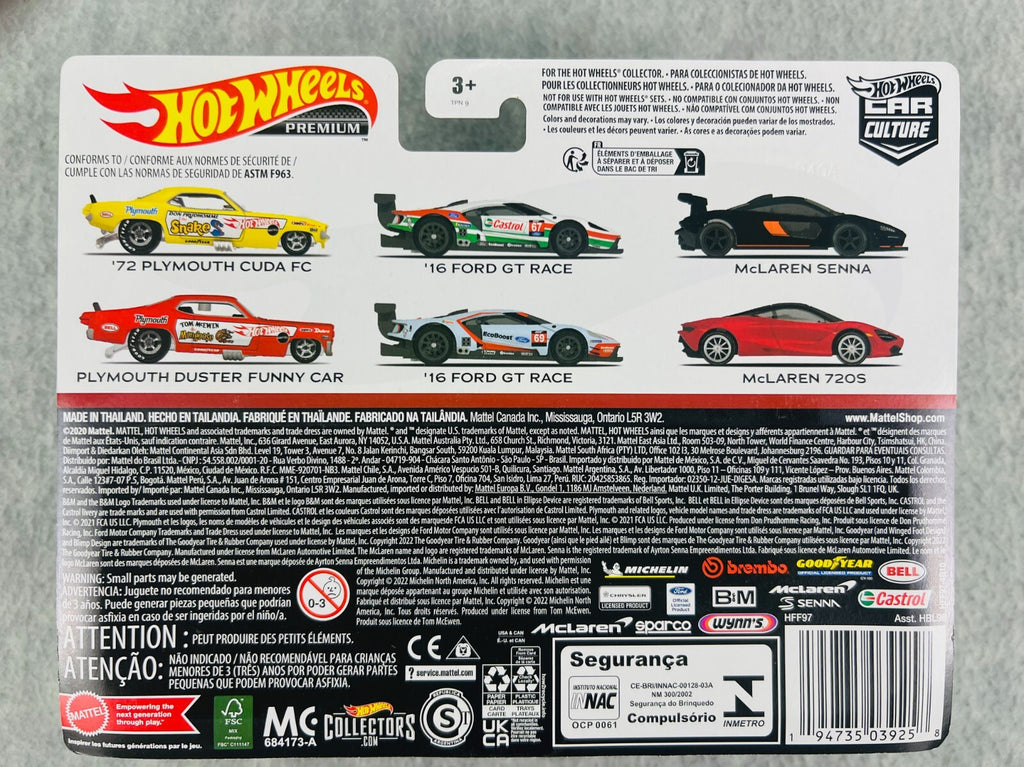 🇬🇧Hot Wheels Premium Car Culture 2 Pack McLaren Senna and McLaren 720S🇬🇧