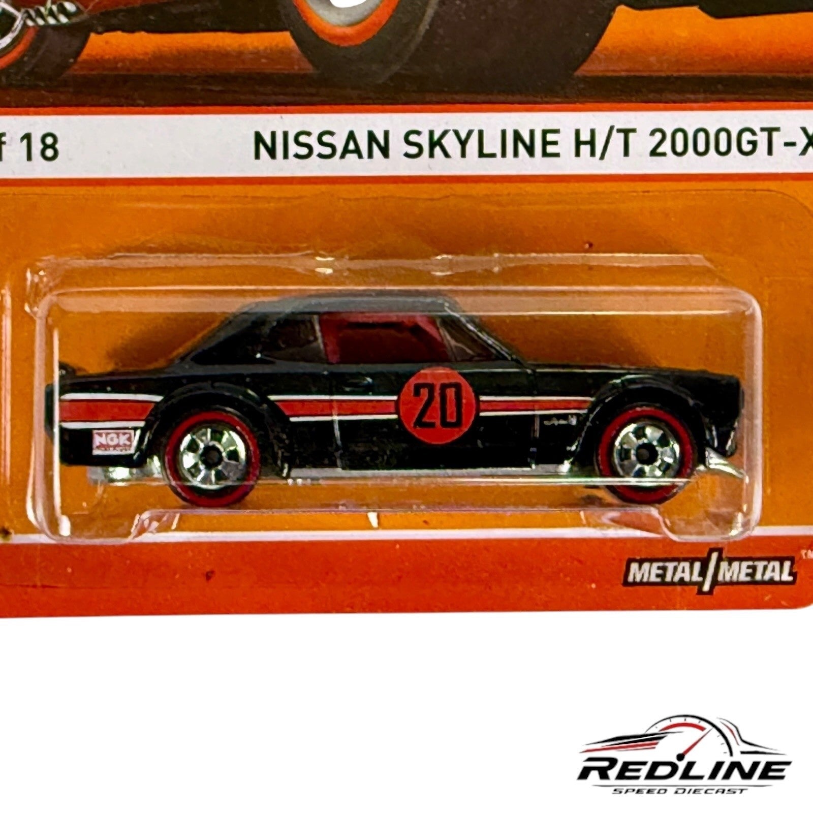 Nissan Skyline H/T 2000GT-X Hot Wheels Redlines Black H13